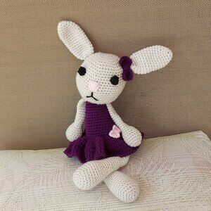 SOLD!               New handmade crochet BUNNY